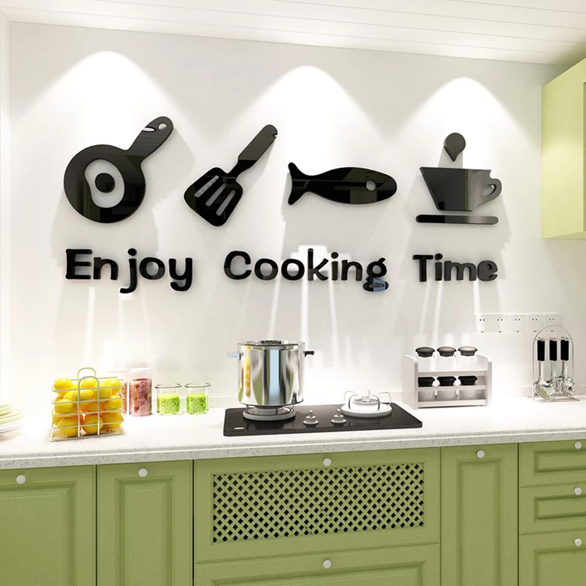 wooden kitchen wall decore
