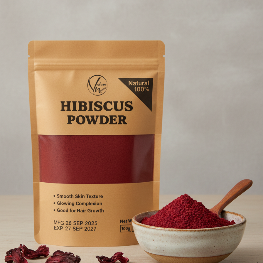Hibiscus Flower Powder 100% Pure And Natural | Organic Herbal Powder For Skin Glow, Hair Growth