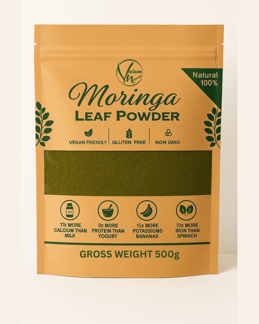 Organic Moringa Leaf Powder | Natural Superfood For Weight Loss, Immunity Boost, Energy Support & Height Growth - Image 4